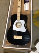 Loog Pro Acoustic VI Black Beginner's Children's Acoustic Guitar - 3