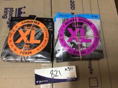 15 x Bundle of Assorted D'Addario Guitar String Packs - 2