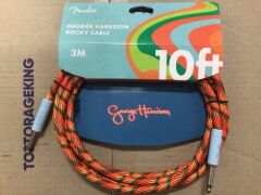 3 x 10in George Harrison Rocky Instrument Cable - 4