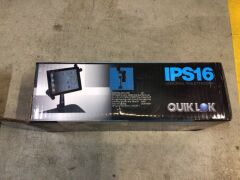 1 x QuikLok IPS16 Table-mount universal tablet holder with locking system - Black & 1 x Tablet Holder with Mic Stand adaptor 5/8 - 3