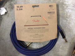 2 x 18.6ft Angled Festival Instrument Cable, Pure Hemp, Blue Dream - 4