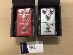 1 x NUX Steel Singer Drive Pedal & 1 x NUX XTC OD Overdrive Pedal - 3