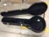 Shaped 5 String Banjo Case Black Vinyl Covered - 3
