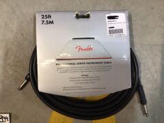 2 x Fender Professional Series Instrument Cable - 3