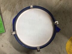 1 x Mano Percussion 8" x 5.5" Junior Marching Snare Drum & 1 x 6 Inch Tambourine w/Quick Draw - 5