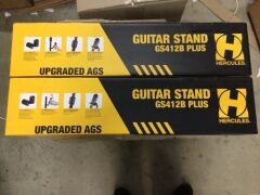 2 x Hercules GS412B PLUS Auto Grip Guitar Stand - 3