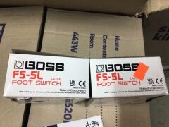 2 x Boss FS5L Latching Footswitch - 4