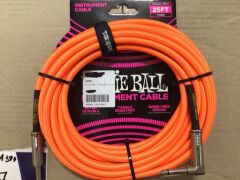 Bundle of 3 x Ernie Ball Instrument Cables (25FT - 7.62M) - 3