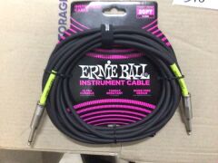 Bundle of 3 x Ernie Ball Instrument Cables (20FT - 6.09M) - 5