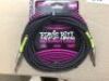 Bundle of 3 x Ernie Ball Instrument Cables (20FT - 6.09M) - 5
