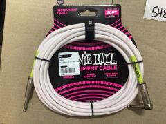 Bundle of 3 x Ernie Ball Instrument Cables (20FT - 6.09M) - 6