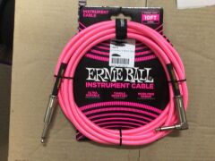 Bundle of 3 x Ernie Ball Instrument Cables (10FT - 3.05M) - 6