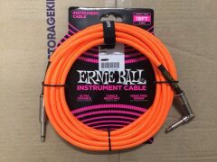 Bundle of 3 x Ernie Ball Instrument Cables (2 x 10FT & 1 x 18FT) - 6