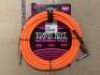 Bundle of 3 x Ernie Ball Instrument Cables (2 x 10FT & 1 x 18FT) - 6