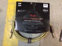 1 x Deluxe Series Instrument Cable, Straight/Straight, 10ft, Tweed & 1 x Original Series Instrument Cable, 10ft, Surf Green - 4