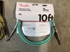 1 x Deluxe Series Instrument Cable, Straight/Straight, 10ft, Tweed & 1 x Original Series Instrument Cable, 10ft, Surf Green - 5