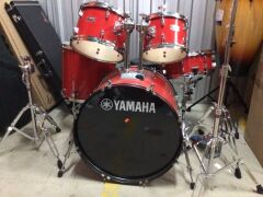 Yamaha RYD22RD Rydeen Euro Acoustic Drum Kit - Hot Red (Missing Cymbals) - 2