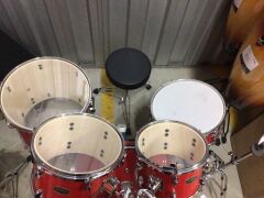 Yamaha RYD22RD Rydeen Euro Acoustic Drum Kit - Hot Red (Missing Cymbals) - 3