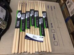 7 x Total Percussion American Hickory Drum Sticks - 2