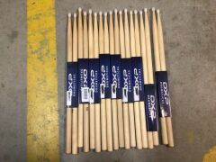 9 x 5A Nylon Tip Drum Sticks Maple, 9 x DXP Drum Sticks Hickory 7A & 10 x 5A Nylon Tip Drum Sticks Oak - 5