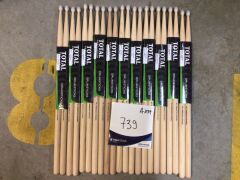 11 x Total Percussion American Hickory Drum Sticks - 2