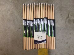 9 x Total Percussion American Hickory Drum Sticks - 2