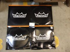 4 x Assorted Remo 16 inch Drumheads - 2