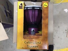 Toca Freestyle Colorsound Series 7" Djembe, Various Colours - 2