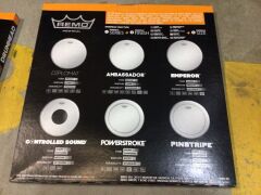 1 x 13 Inch Drum Head Coated Batter, 1 x 12 Inch Drum Head Clear Batter & 1 x 12 Inch Drum Head Coated Batter - 6