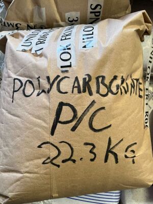 Approx. 215Kg Of Natural Ploycarbonate