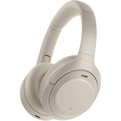 Sony WH-1000XM4 Wireless Noise Cancelling Over-Ear Headphones (Silver)