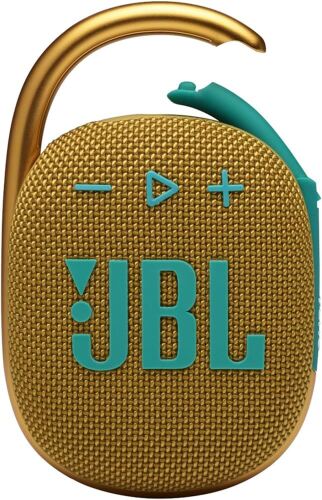 2x JBL Clip 4 Portable Bluetooth Speaker (Gold)