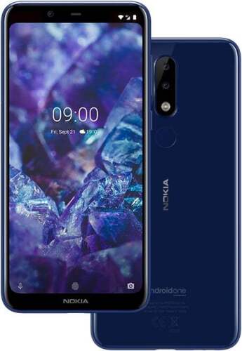 Nokia 5.1 - 16GB Mobile Phone (Anzo Blue)