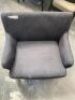 Armchair blue grey finish - Slight marks to seat of chair - 2