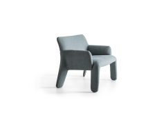 Armchair blue grey finish - Slight marks to seat of chair