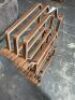 3 level bookcase.Made entirely in curved wood with teak finish. W 685 D 282 H 1083 - 5