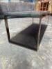 Coffee table. Metal structure &amp; marble 100 x 40 x 38.5cm - 3