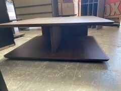 Coffee Table. W105 x D105 x H37.5cm in Eucalyptus - 2