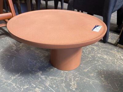 Coffee Table W60 xD60 xH35cm Brick red cement