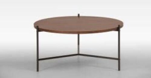 DNL 1 x Ventura Coffee Table - Walnut Brown/Black