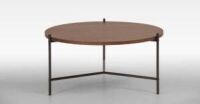 DNL 1 x Ventura Coffee Table - Walnut Brown/Black