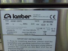LAMBER GS581 COMMERCIAL GLASSWASHER - 3