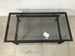 1 x Glass Coffee Table 122cm (w) x 62cm (d) x 35cm (h) - 5