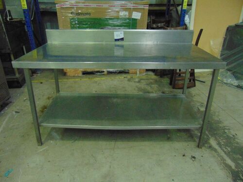 1.5m Stainless Steel Table w/ Upstand