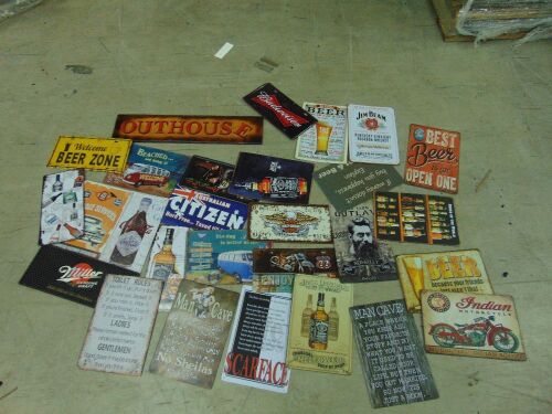 Misc. Mancave Metal Signs