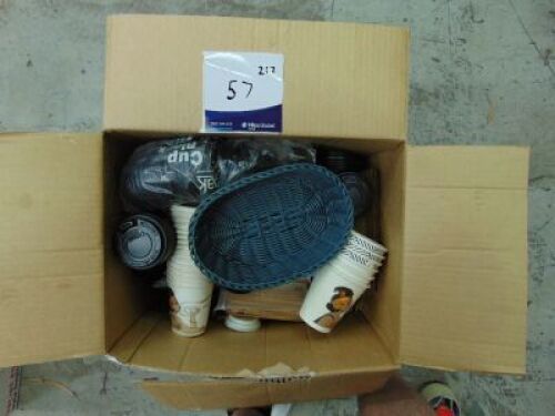 DNL Misc. Takeaway Coffee Cups, Lids, Stirrers, Straw Dispenser & Trays.