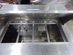 Jono Refrigeration Commercial Salad Prep - Three Small Door Salad Prep Fridge - 9 x 1/3 GN Pan (Pan not included) - 7