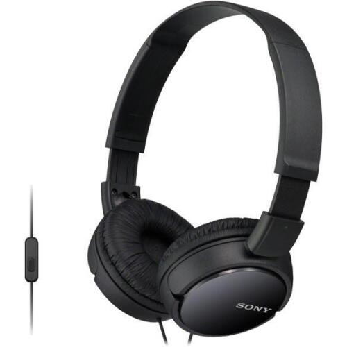 2x SONY MDR-ZX110AP Headphones (Black)