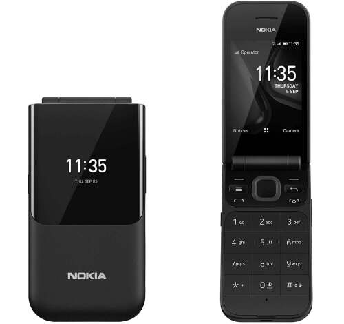 Nokia 2720 Flip Phone (Black)