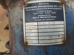 Harland Pump Centrifugal P.C.O.'S Storage Tank Ex F508 (Vsb) Assetid 28044 - 2